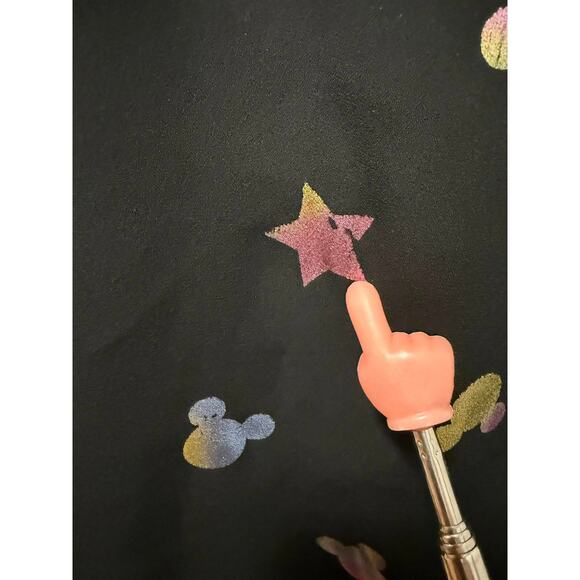 Torrid 3 (3X 22/24) Disney Mickey Mouse Stars Harper Georgette Long Tunic Blouse - Picture 3 of 7